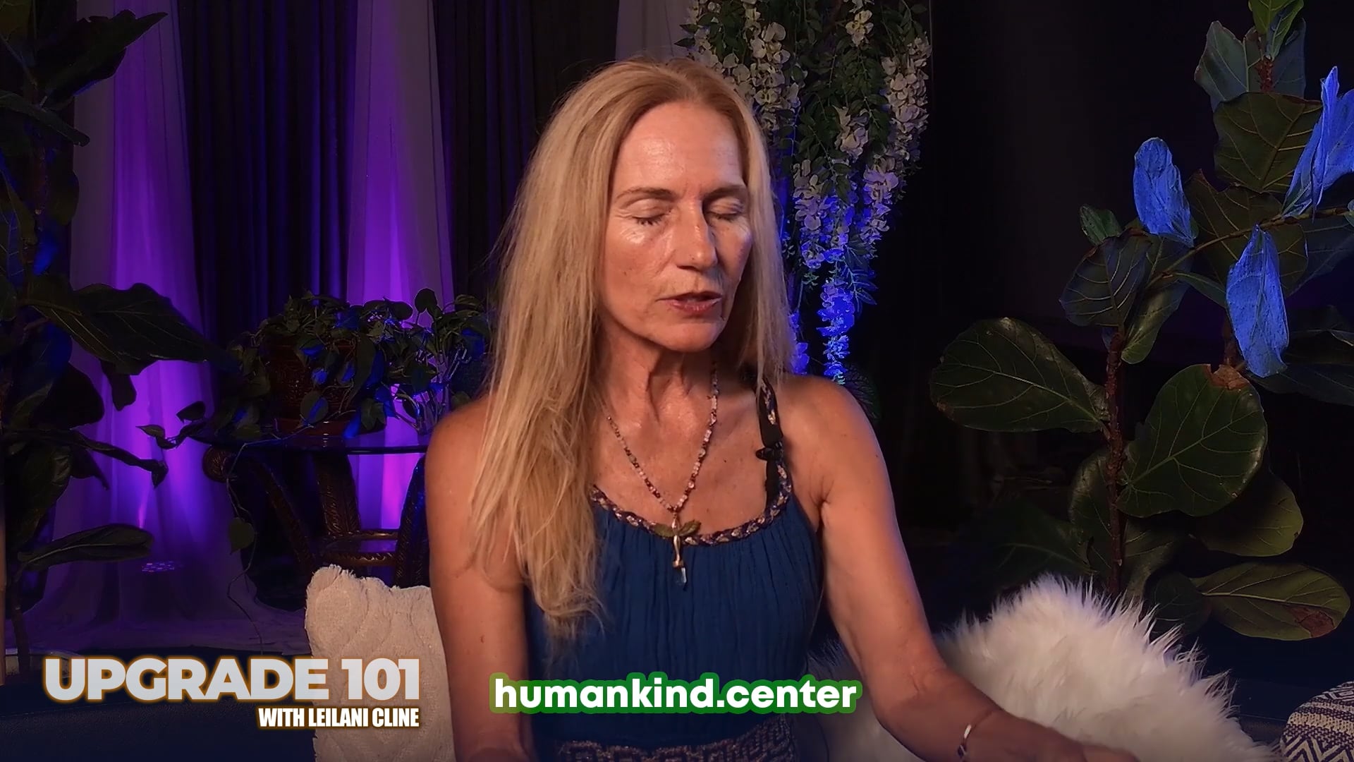 Leilani Cline opens the episode in the humankind studio in Sedona.